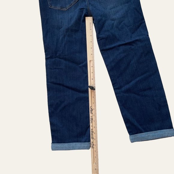 Chloe Pull-ON Jeans Liverpool Los Angeles The Crop Size 6 Denim Blue NWT #218 - Picture 6 of 7